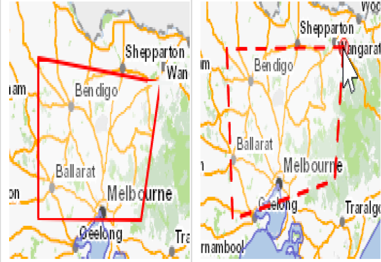 Measure area line differences